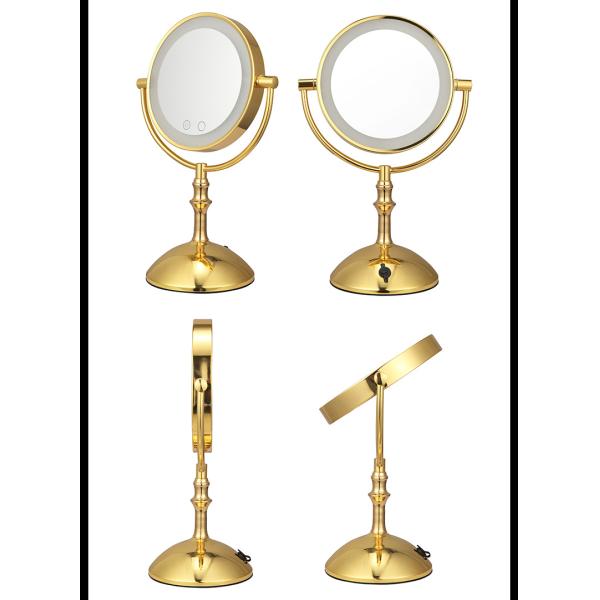 360° Moving Portable Light Up Vanity Mirror Two - Sided Wall Mout