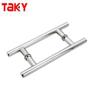 China Exterior Stainless Steel Glass Door Pull Handle for 600mm Long Bathroom Shower Room on sale