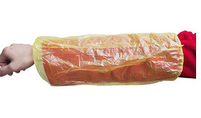 Latex Free Disposable Arm Sleeves Breathable With Elasticated Wrist / Elbow