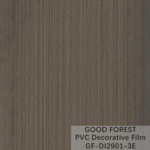 Partition PVC Decorative Film 0.25mm - 0.60mm Thickness Dark Grey Color
