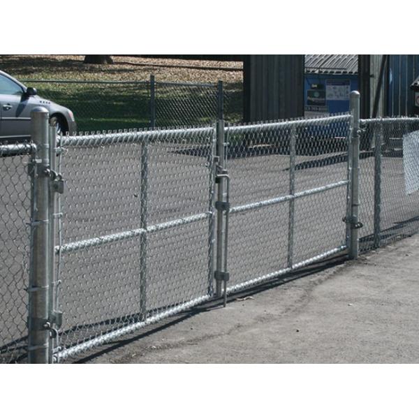 12 Foot 14 Foot 16 Foot Chain Link Swing Gate Polymer Coated