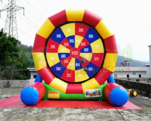 China Multi Color Inflatable Sports Games Football Soccer Dart Board Digitial Printing on sale