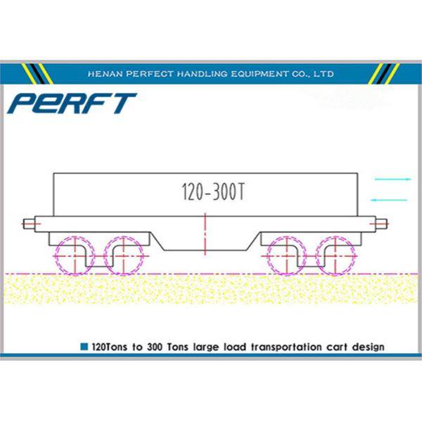 10 T Cable Drum Plate Rail Transfer Cart for industrial warehouse material transportation