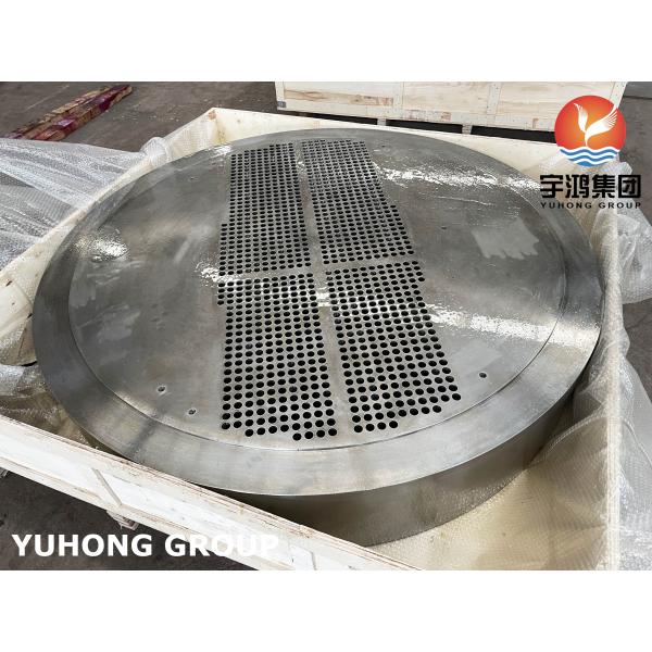 A516 GR.70N STATIONARY carbon steel TUBESHEET HEAT EXCHANGER PART