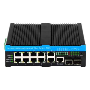 90w 10/100/1000M Industrial 2SFP 8RJ45 POE Managed Gigabit Hardened Ethernet