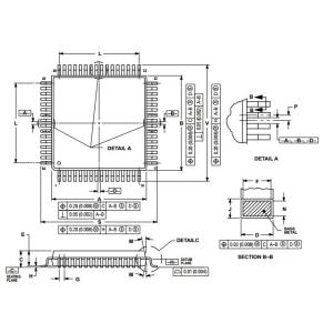 Wholesale Integrated Circuit Chip HCMOS Microcontroller Unit MC68HC908AB32C MOTOROLA MQFP64 from china suppliers
