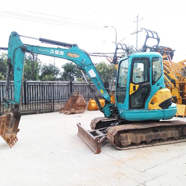 Japan quality used excavator Kubota 161 small 6.1 ton mini second hand crawler excavator