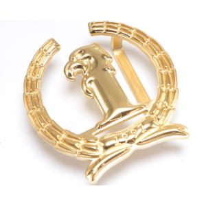 40MM SS304 Retro Perforated Metal Belt Buckle PVD Plating