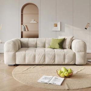 Double Sided Fabric Frosted Retro Velvet Sofa Square Combination