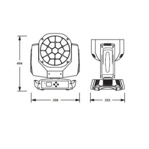 IP20 DMX-512 Zoom Moving Head Stage Lights For Wedding / Clubs / DJ Show