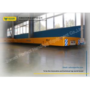 Steel Pallet Transfer Carts Railroad Handling Vehicle Motor Trackless Flat Dolly