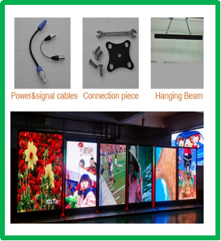 P6 Haning Led Display SMD2121 576mm X 576mm Standard LED Die-Cast Aluminum Cabinet 3 Years Warranty