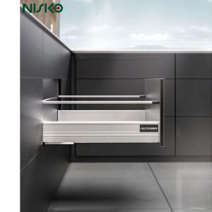 Kitchen Cabinet Soft Close Drawer Baskets With Round Rod