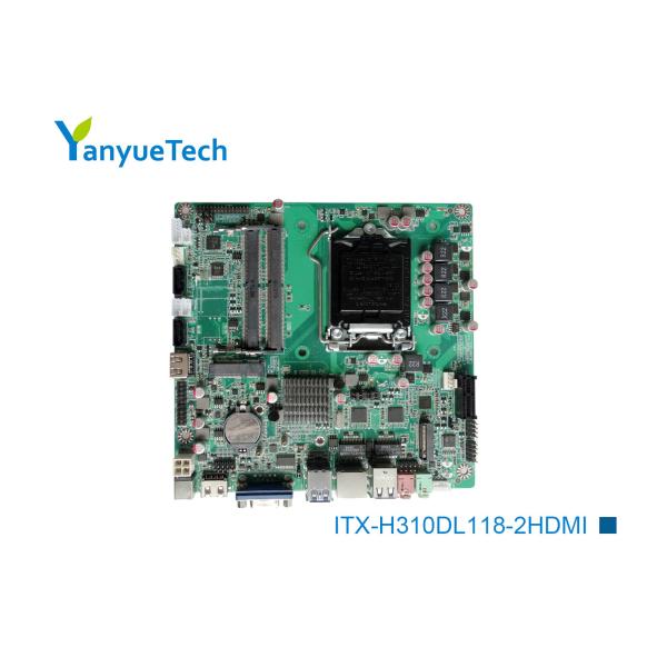 Quality ITX-H310DL118-2HDMI Slim Mini ITX Motherboard Intel PCH H110 Chip 2 X DDR4 SO DIMM Sockets for sale