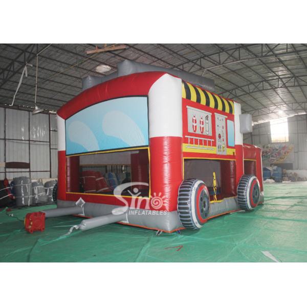The Blow Up Fire Truck Inflatable Bouncy Castle For Kids And Adults Party Time