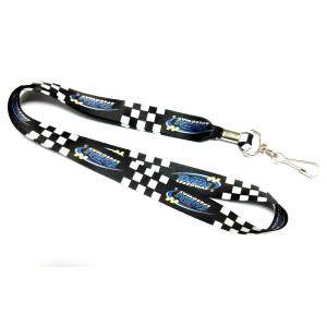 Heat-transfer print lanyard , Satin dye sublimation lanyard with J hook and
