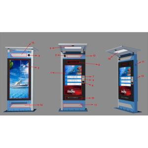250W 65" 3840*1920 Digital Signage Lcd Display For IoT City