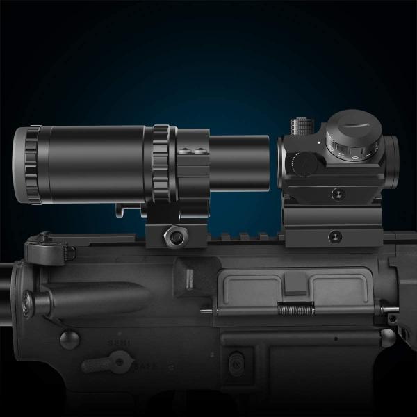 1.5X-5X Red Dot Crossbow Night Vision Spotting Scope Flip To Side Mount Focus Adjustment