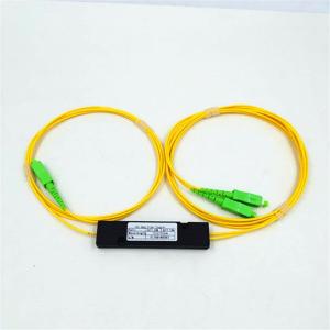 Steel Tube 1x2 Passive Optical Splitter For OLT / FTTH / CATV Network System