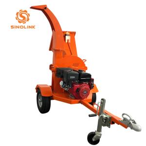 120mm Wood Chipper Machine 15hp Disc Gasoline Engine 4.7inch