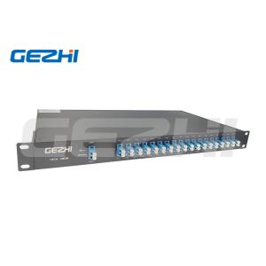 18 Channel CWDM fiber optics multiplexers duplex fiber in 19" 1U Rackmount