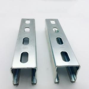 Silver Metal Channel Strut With Corrosion Resistance 2mm - 2.5mm 3m 6m Length