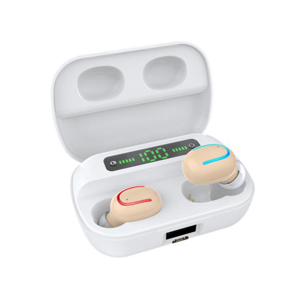 Quality Digital LCD Power Display TWS Bluetooth Headsets Mini Hidden Wireless Portable Custom Earbuds with Power Bank for sale