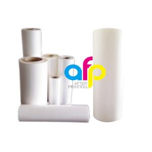 Customized Size Glossy / Matt Lamination Roll , Plastic Clear Laminate Roll