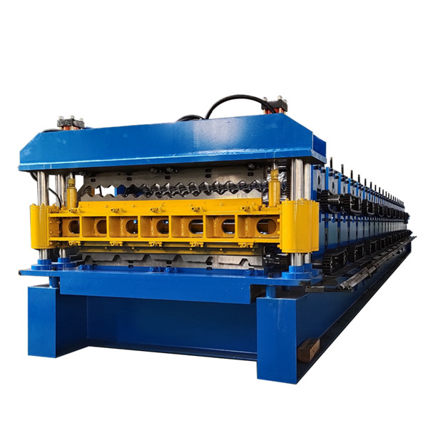 Quality Hydraulic Decoiler Plc Double Layer Roll Forming Machine for sale