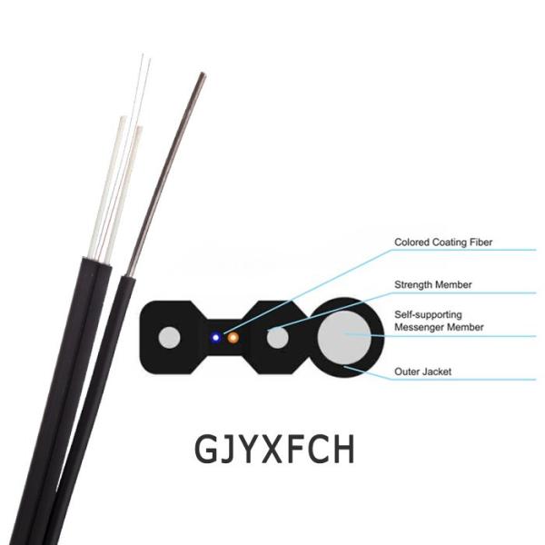 GJYXFCH FTTH Outdoor Self Supporting Drop Cable 4 Core Single Mode Figure 8 Fiber Optic Cable