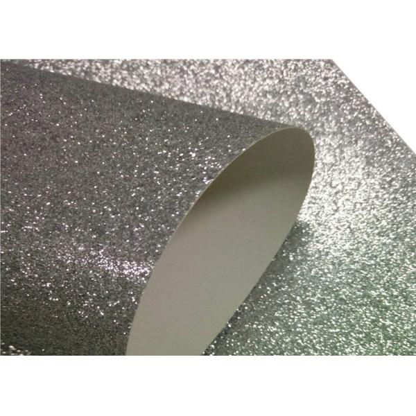 Children ' S Toy Paperboard Silver Glitter Paper / Sparkle Craft Paper For Invitation Card