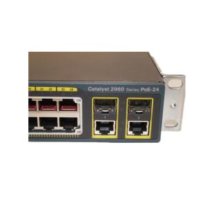 24 Port SFP LAN Base POE Network Switch WS-C2960-24PC-L 32 Gbps Bandwidth
