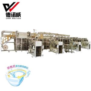 Wholesale Modern Design Low Price Customized baby pampers diaper machine disposable nappy making machine from china suppliers