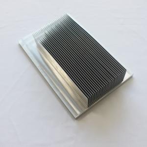 Al6063 Anodizing Natural Folded Skived Fin Heat Sink With 16 Feet