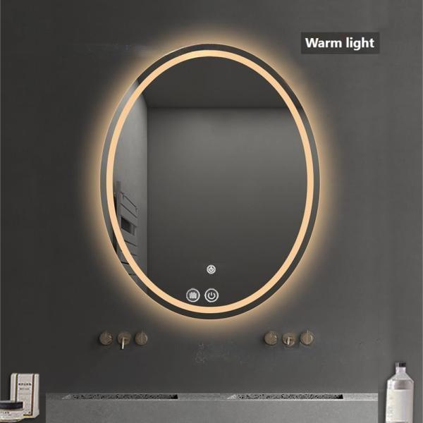 Customized Size Touch Function Bevelled Decor Mirror for Good Selling Small LED Salon