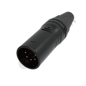 Wholesale 3.5mm Wire Diameter Gold Connector Indoor IP40 Shell Plating Black Audio Cable Plug with 5-Pin XLR Female Connector from china suppliers