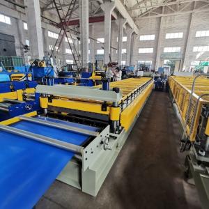 1000mm Sheet Width Roof Panel Roll Forming Machine Color Coated Steel