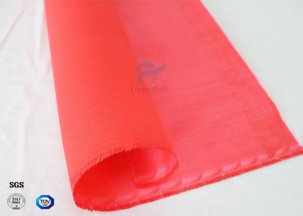Quality Alkali Free Anti Corrosion Silicone Rubber Coated Fiberglass Fabric 260℃ 0.5mm for sale