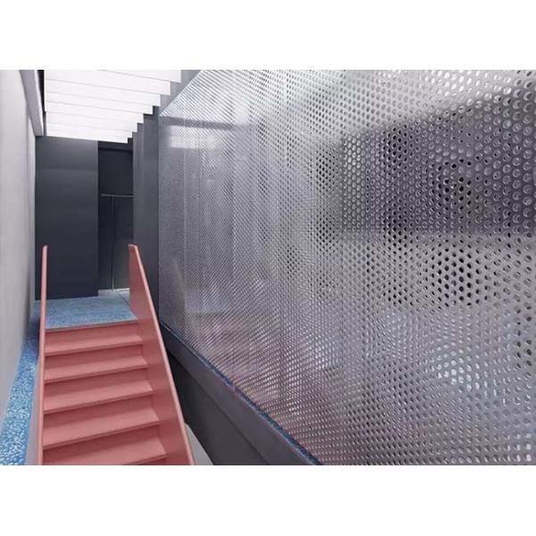 Perforated Metal Partition Wall 0.3-12mm Thickness 1.2-2.4m Length