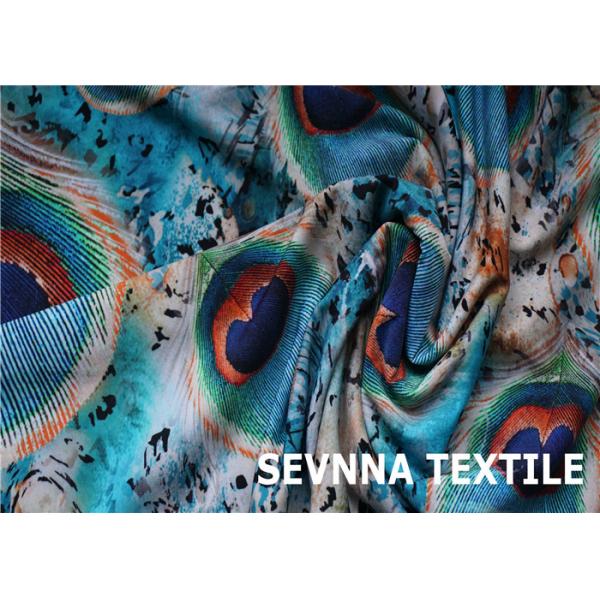 Quality Knitted Half Dull Recycled Swimwear Fabric Polyester Lycra Transfer Print for sale