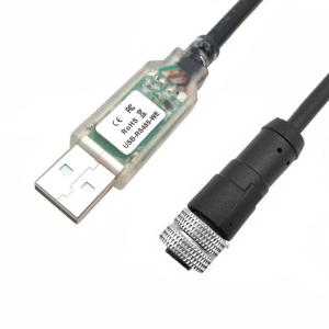 China USB-A to RS485-M12 M8 Waterproof Connector for CNC Machine Tools PLAM LED Display on sale