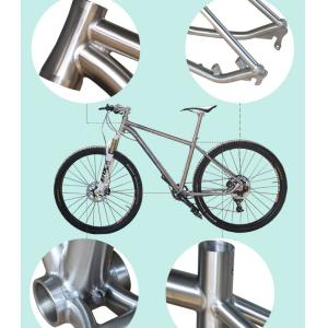 Titanium Alloy Bike Frame For Mountain Bike Internal Wiring Internal Brake Shock
