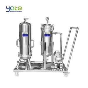 Movable Stainless Steel 304/316 Bag Filter Housing with 0.5 μm Filtration