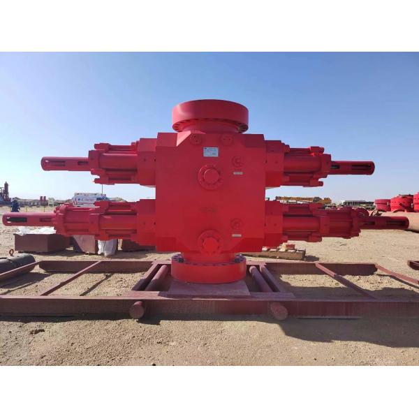 Quality Double Ram BOP forged U type with hydraulic open and close bonnets shear structure with tandem boosters for sale