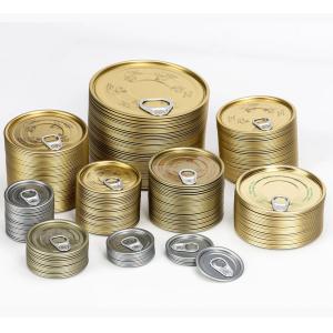 Wholesale Tinplate Easy Open End Easy Open Cover for Food Can Lid With Pull Ring Tinplate Easy Open Lid from china suppliers