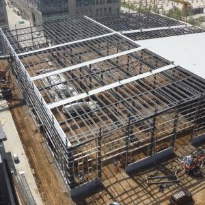 Prefab Steel Structure Workshop with Glass Wool Insulation