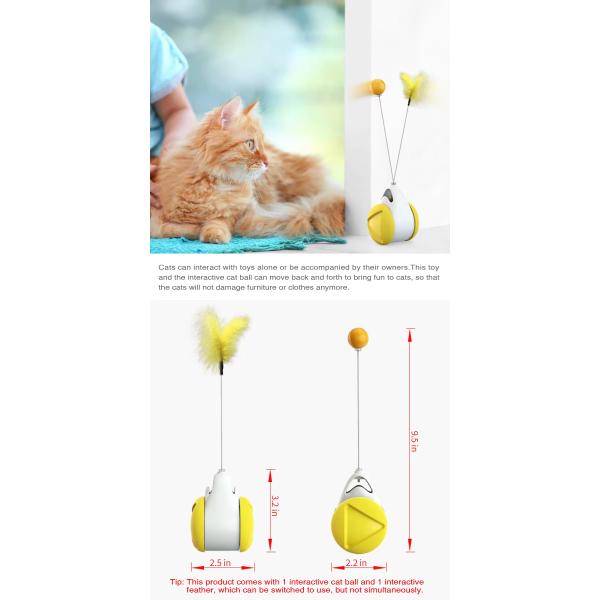 Plastic Pet Training Products Interactive Cat Chasing Toys Sustainable