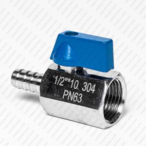 Buy cheap Stainless Steel Mini Ball Valve Barbed x Female Thread BSPP/NPT from wholesalers