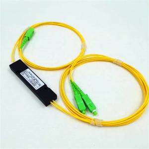Steel Tube 1x2 Passive Optical Splitter For OLT / FTTH / CATV Network System