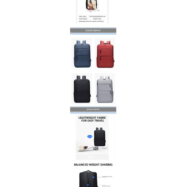 Antitheft Multifunctional Smart Backpack Shoulder Laptop Bag For Men Business